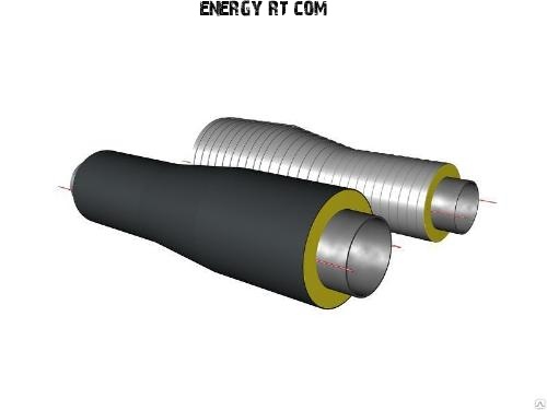 Концевые элементы ППУ имеют трехслойную конструкцию из стальной трубы